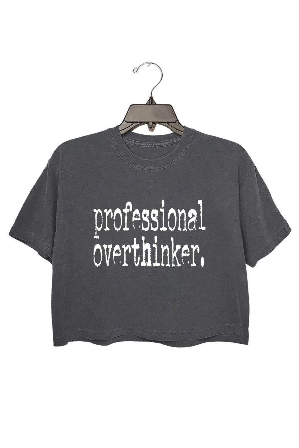 Professional Overthinker Typography Design Crop Top For Women