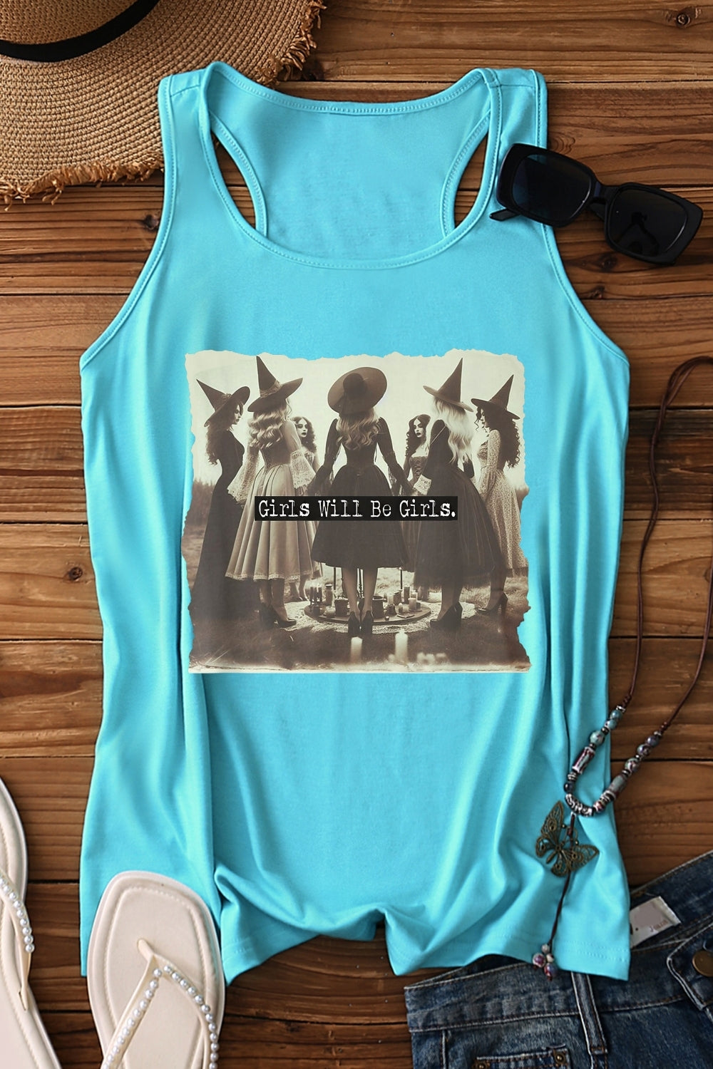 Girls Will Be Girls Witches Club Tank Top For Women