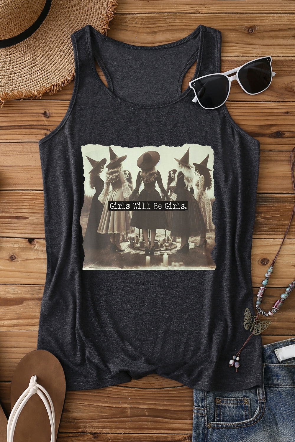 Girls Will Be Girls Witches Club Tank Top For Women