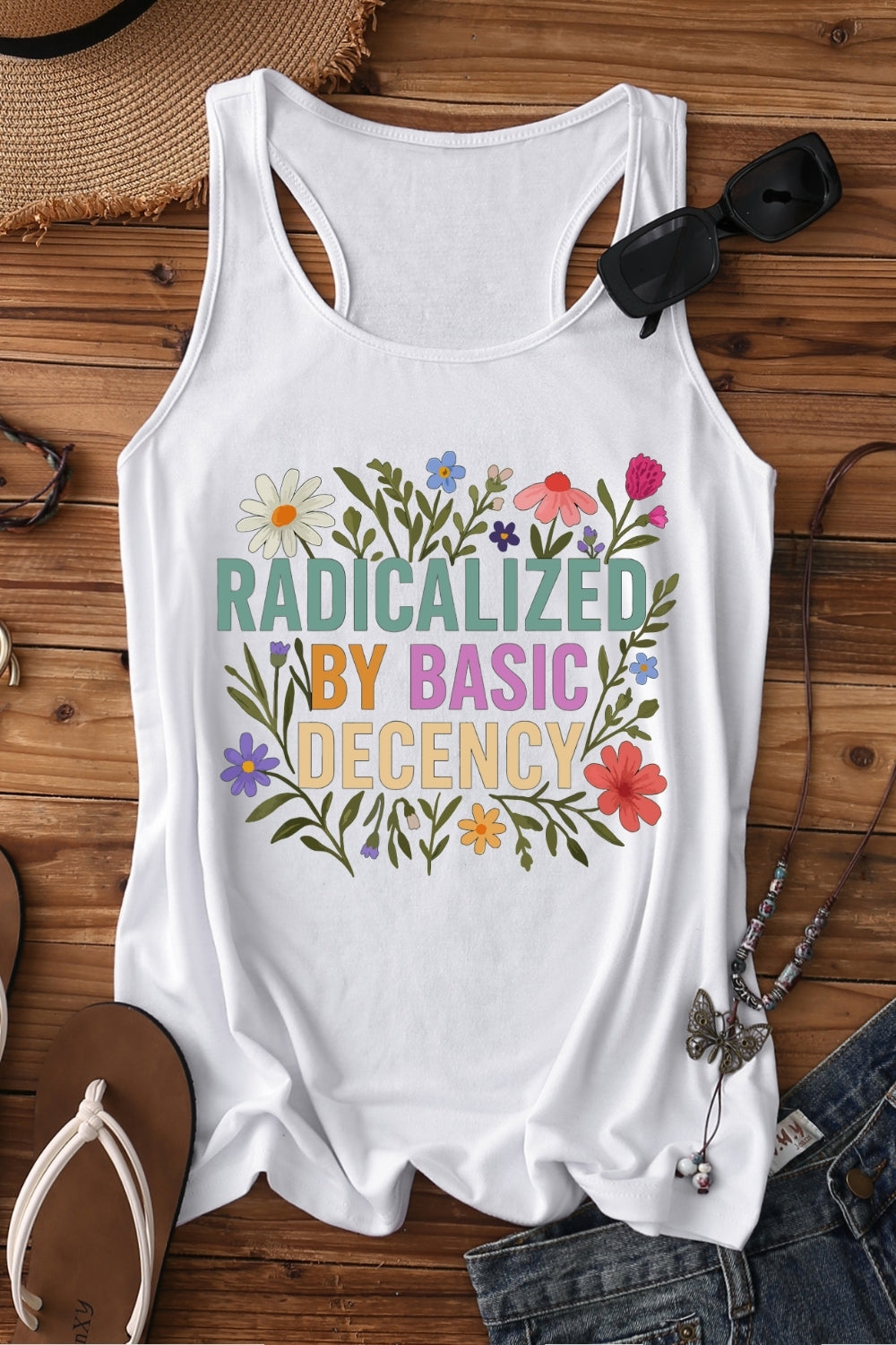 Radicalized By Basic Decency Tank Top For Women