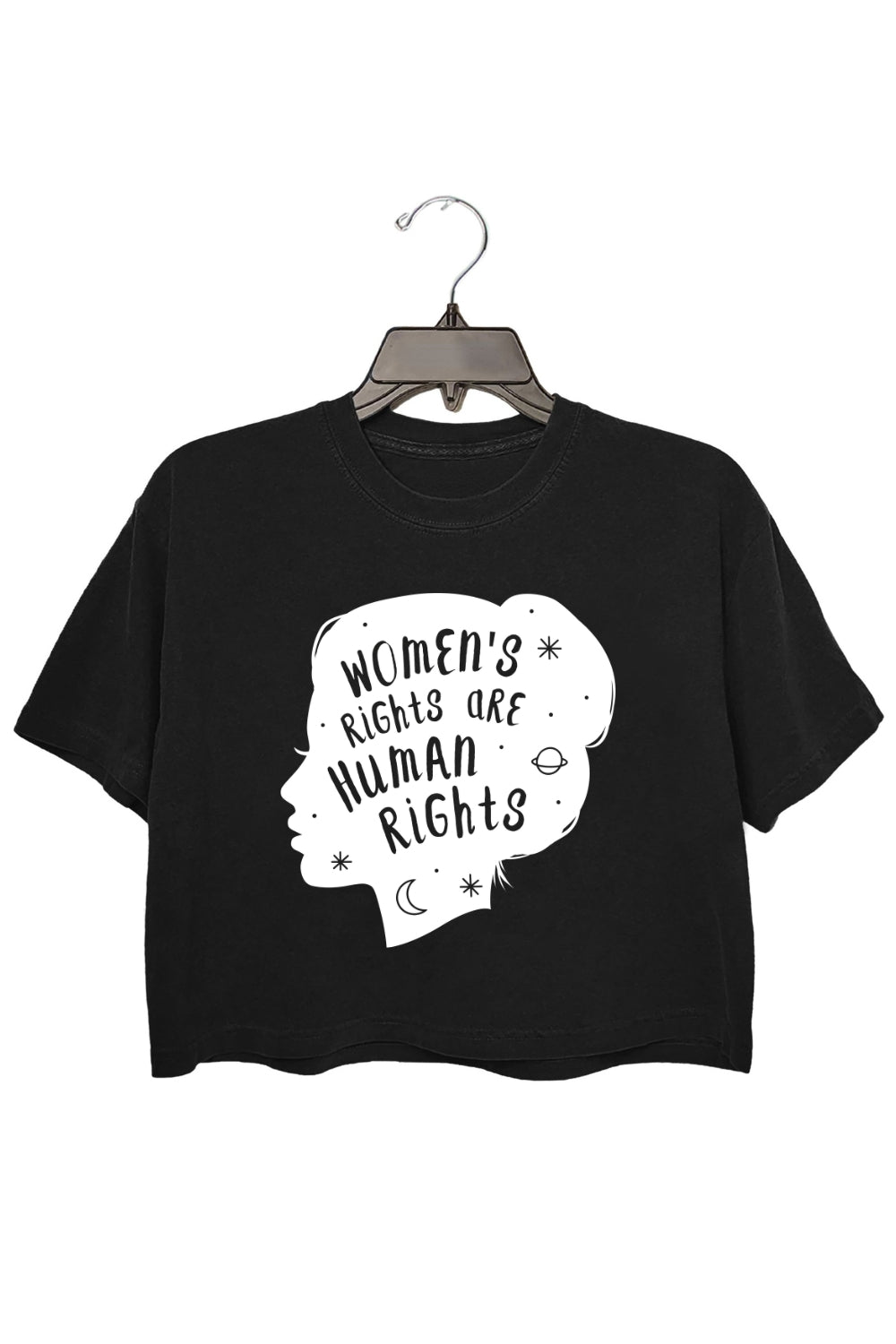 Womens Rights Are Human Rights Feminist Quote Crop Top For Women