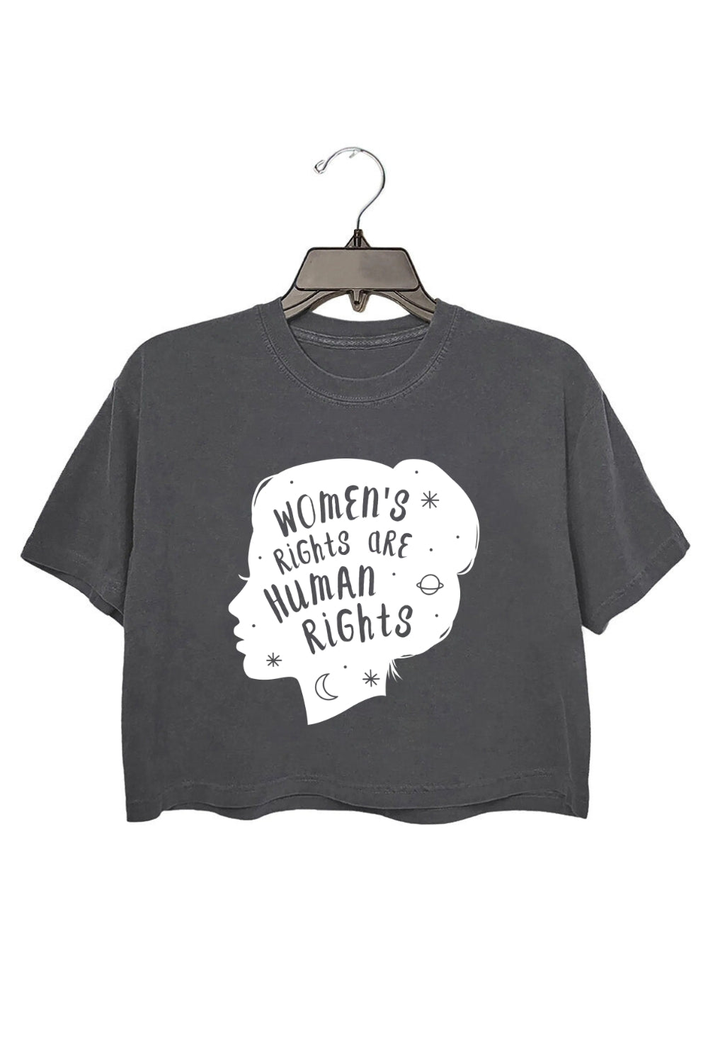 Womens Rights Are Human Rights Feminist Quote Crop Top For Women