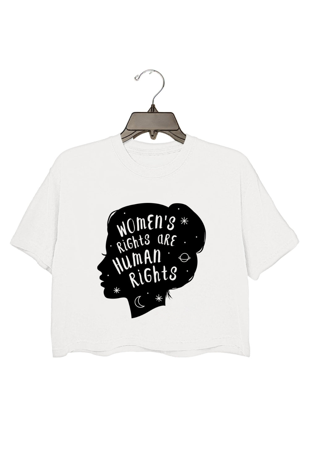 Womens Rights Are Human Rights Feminist Quote Crop Top For Women