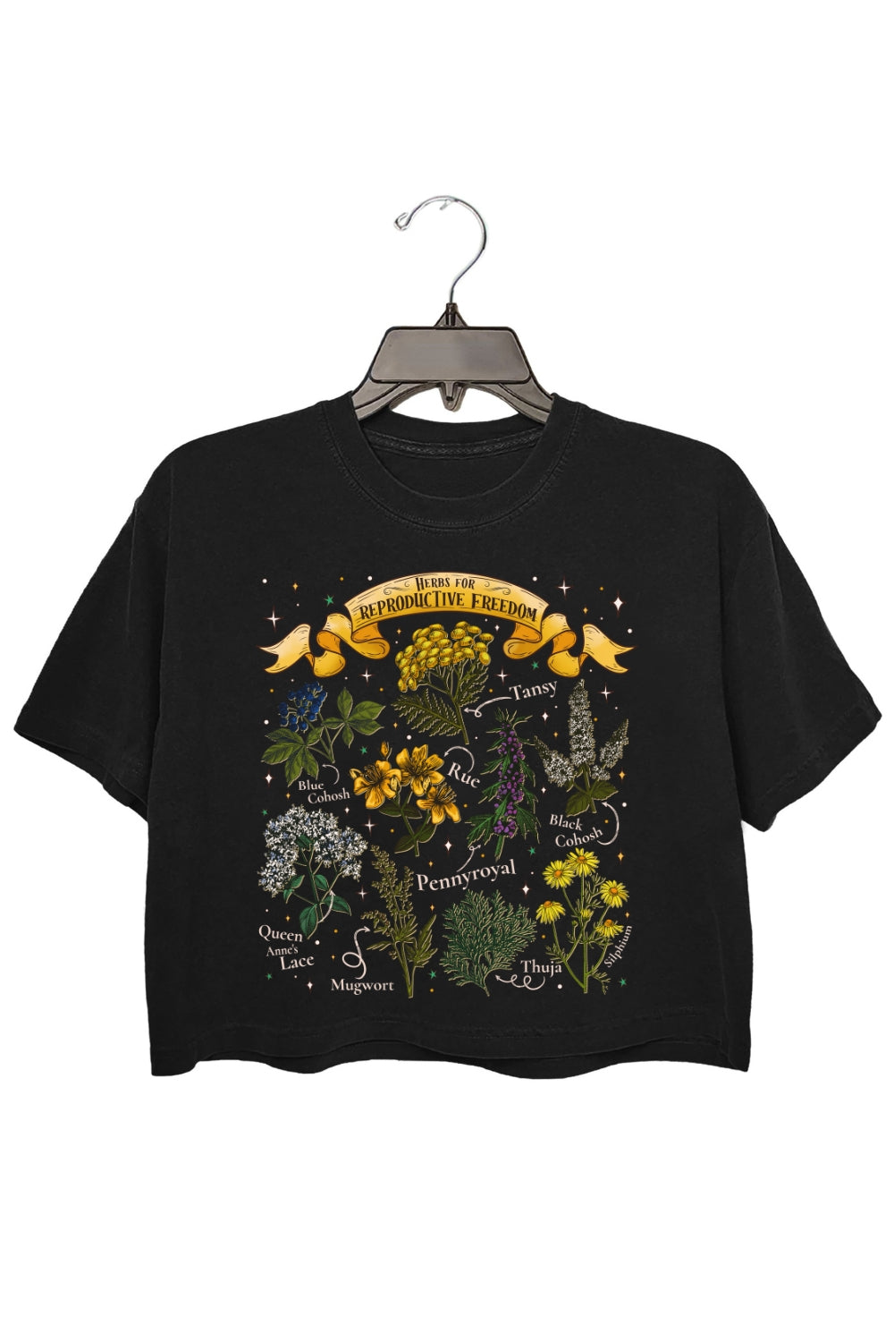 Herbs For Reproductive Freedom Feminist Crop Top For Women