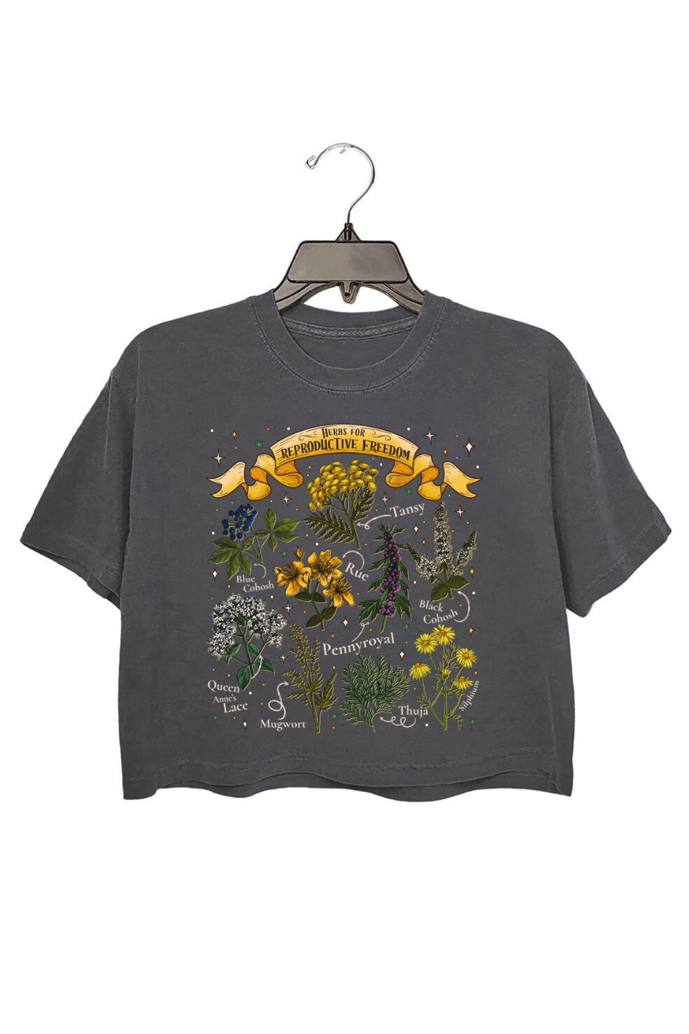 Herbs For Reproductive Freedom Feminist Crop Top For Women