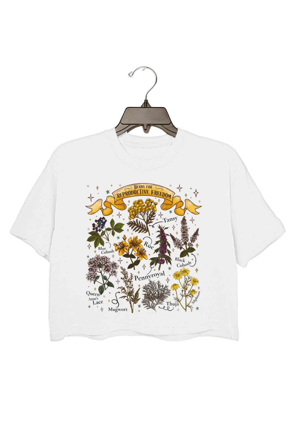 Herbs For Reproductive Freedom Feminist Crop Top For Women
