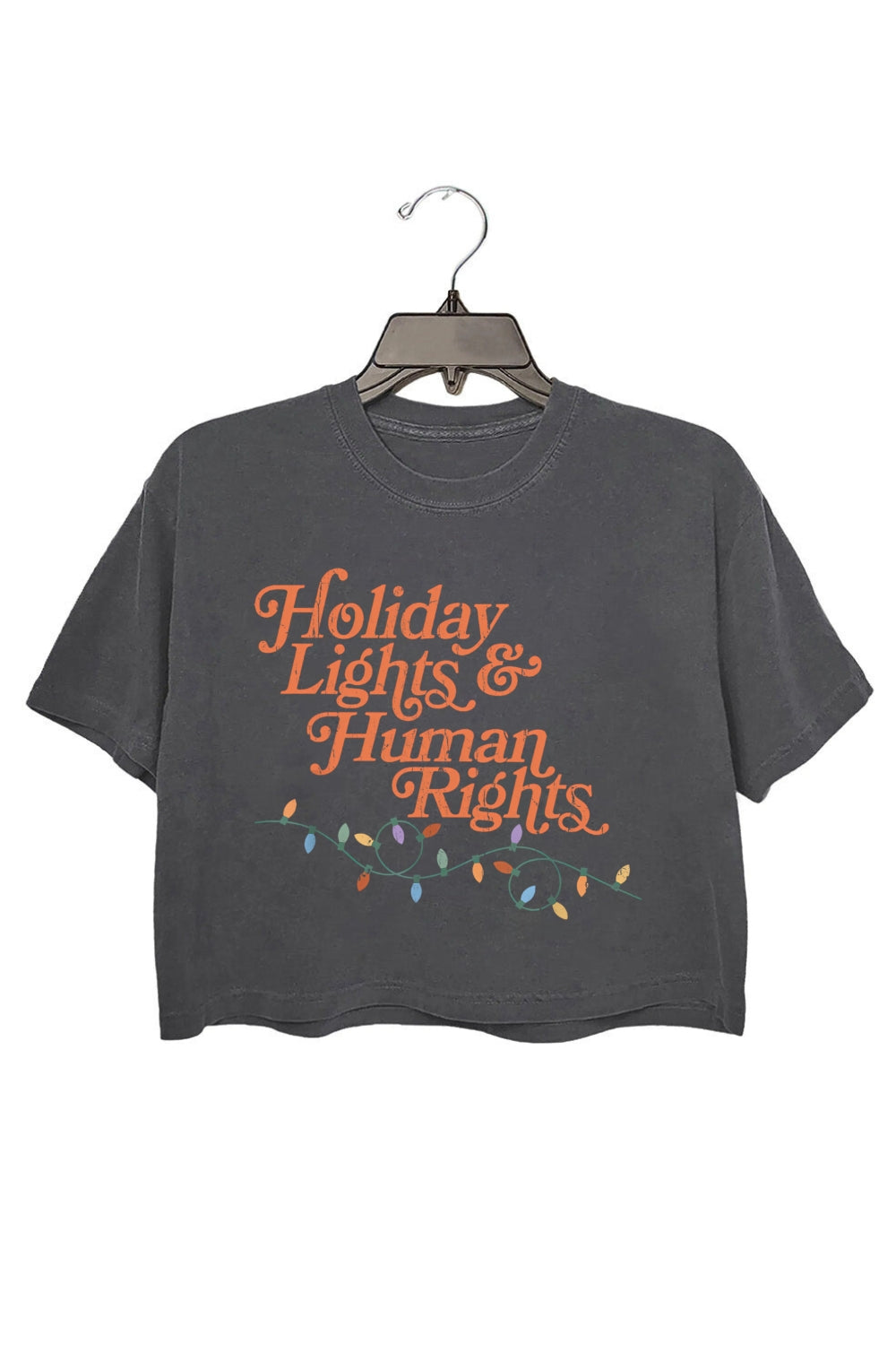 Holiday Lights And Human Rights Crop Top For Women