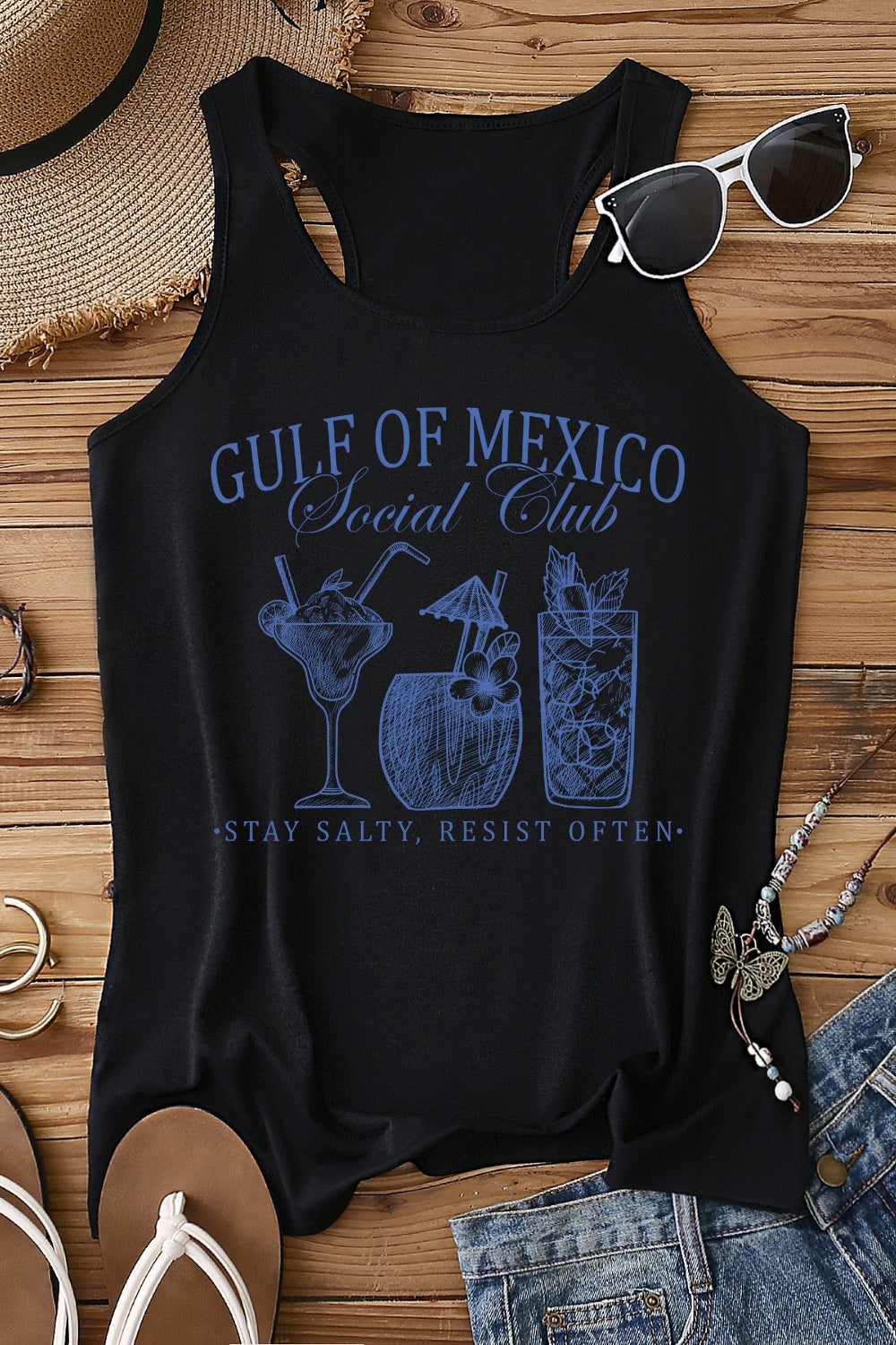 Gulf Of Mexico Social Club Funny Tank Top For Women