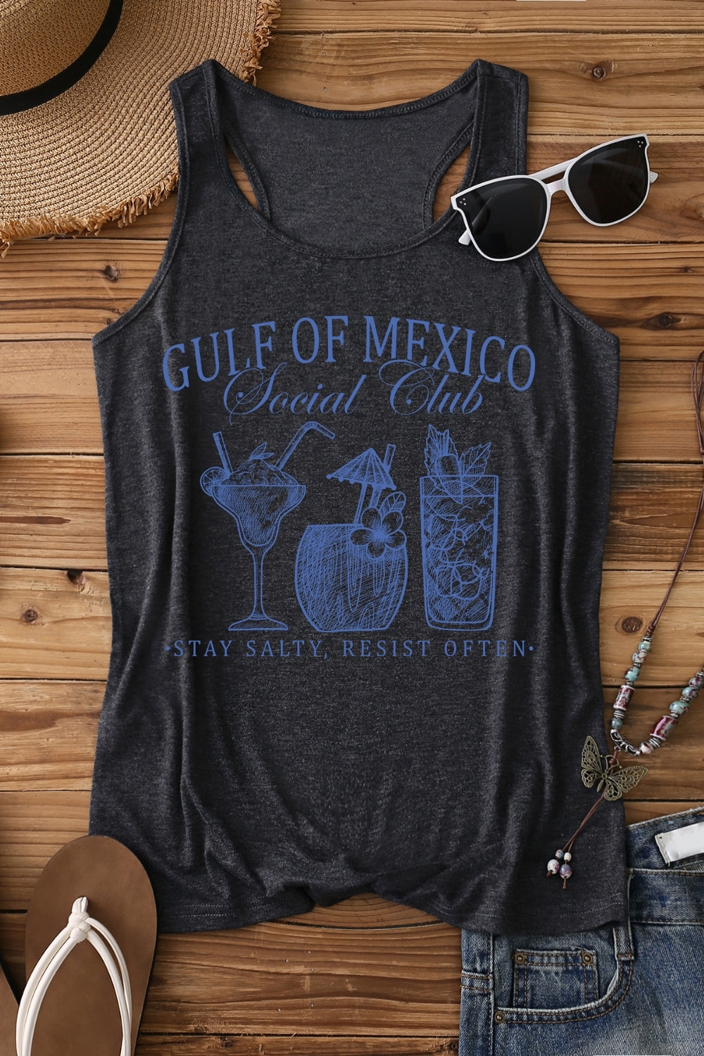 Gulf Of Mexico Social Club Funny Tank Top For Women