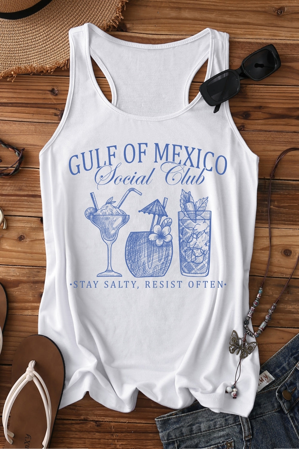 Gulf Of Mexico Social Club Funny Tank Top For Women