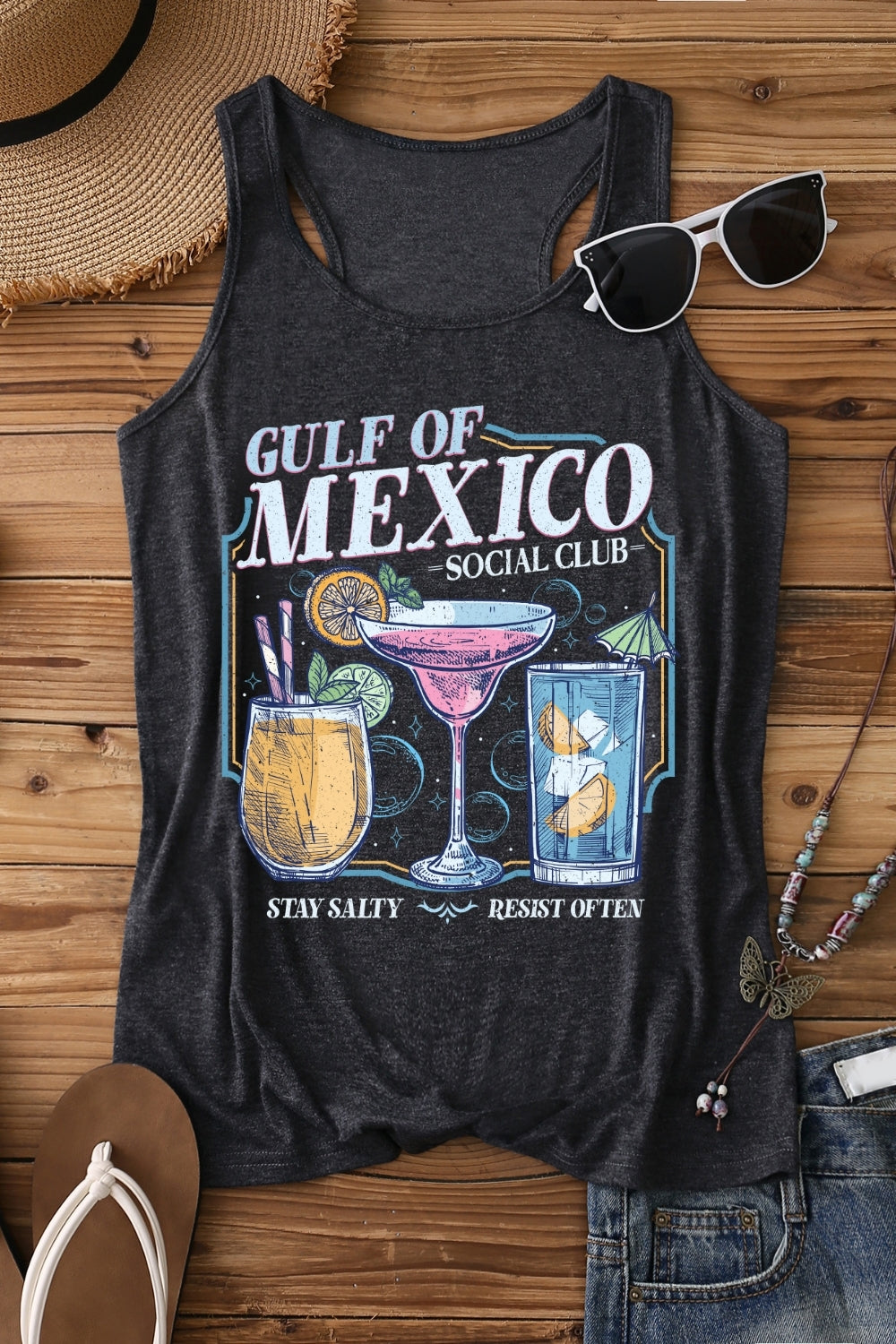 Gulf Of Mexico Social Club Stay Salty Tank Top For Women