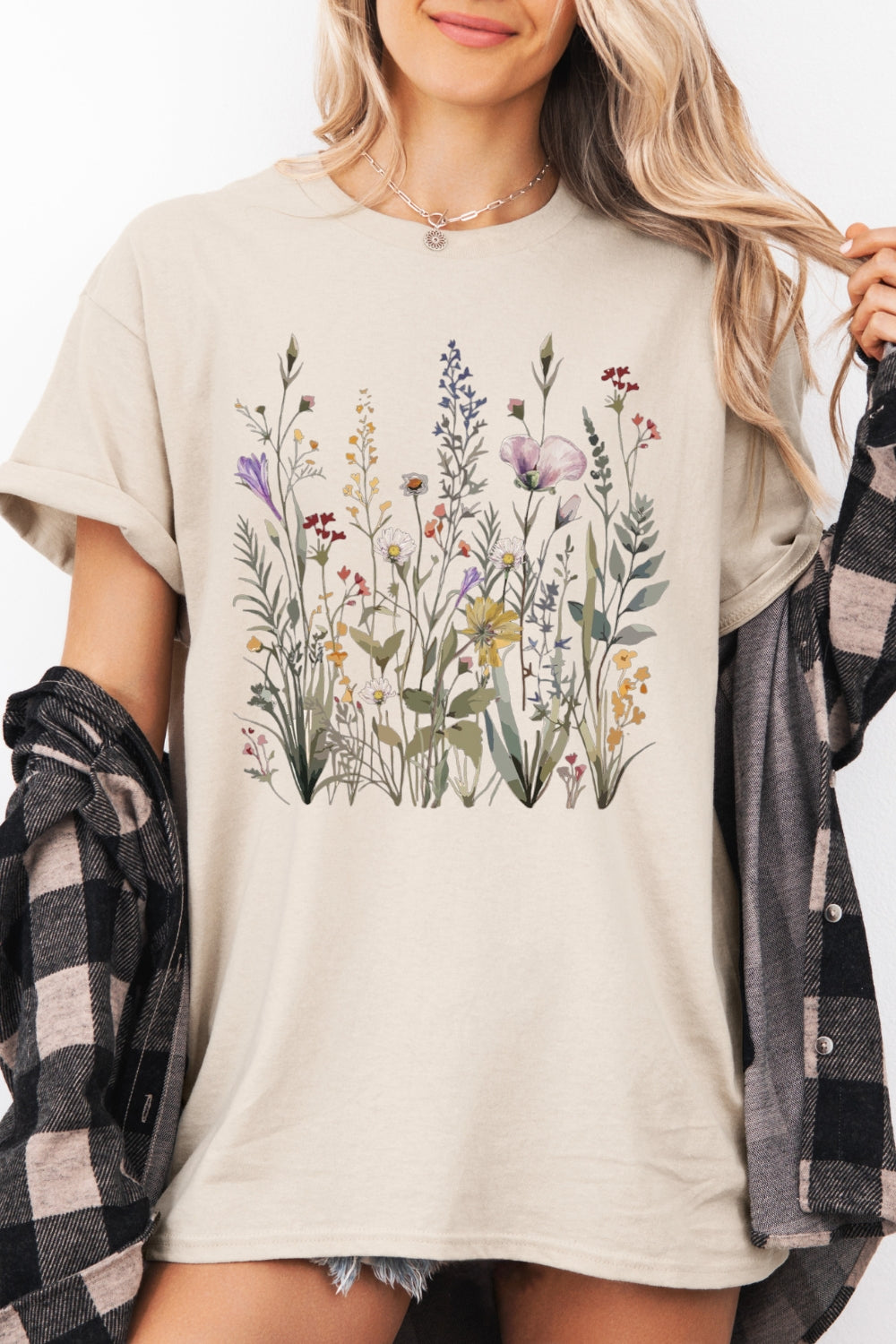 Pastel Floral Nature Garden Lover Tee For Women