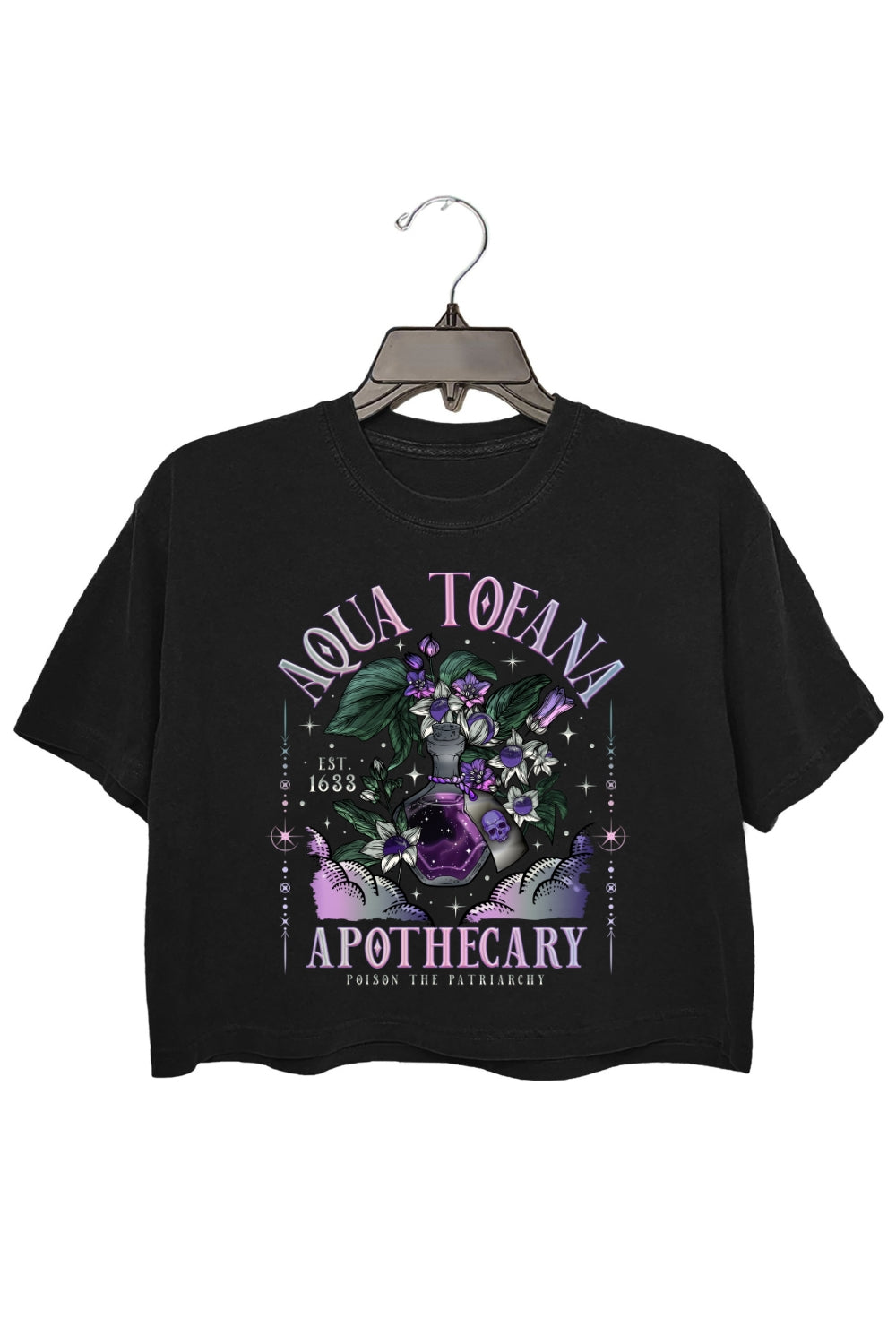 Aqua Tofana Apothecary Destroy The Patriarchy Crop Top For Women