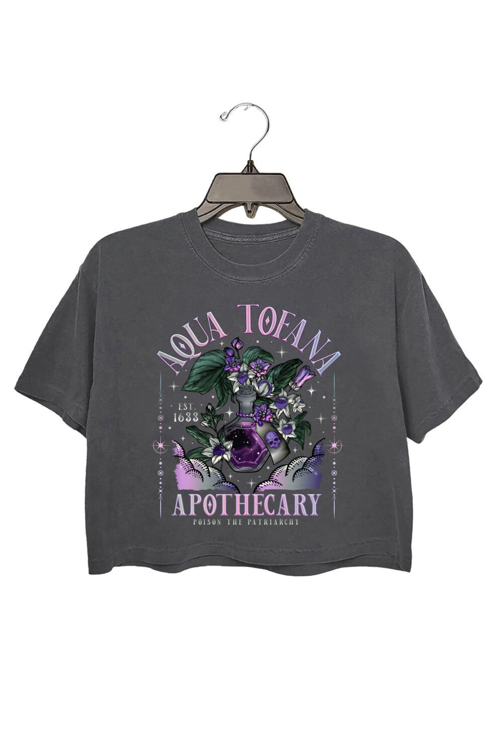 Aqua Tofana Apothecary Destroy The Patriarchy Crop Top For Women