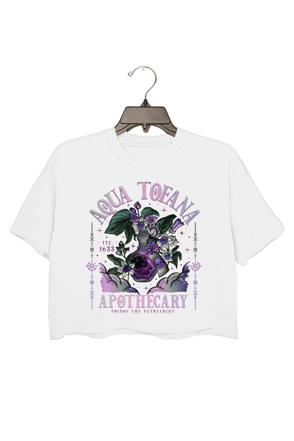 Aqua Tofana Apothecary Destroy The Patriarchy Crop Top For Women