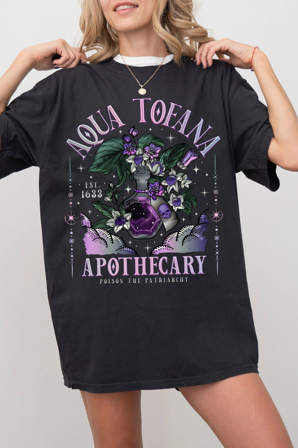 Aqua Tofana Apothecary Destroy The Patriarchy Tee For Women