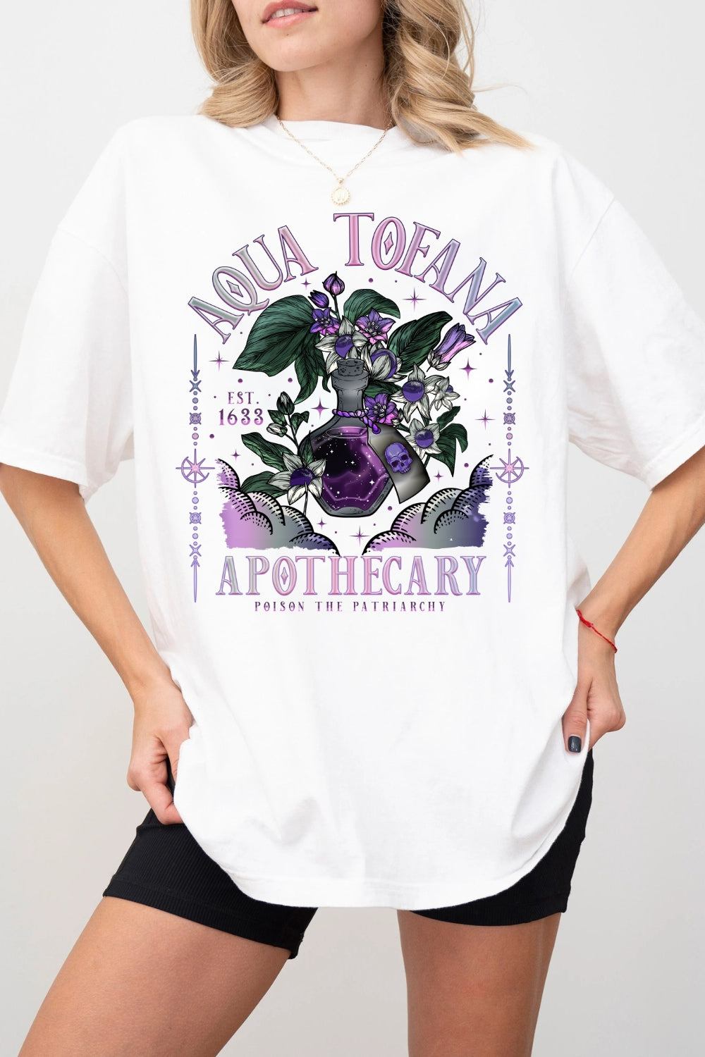 Aqua Tofana Apothecary Destroy The Patriarchy Tee For Women
