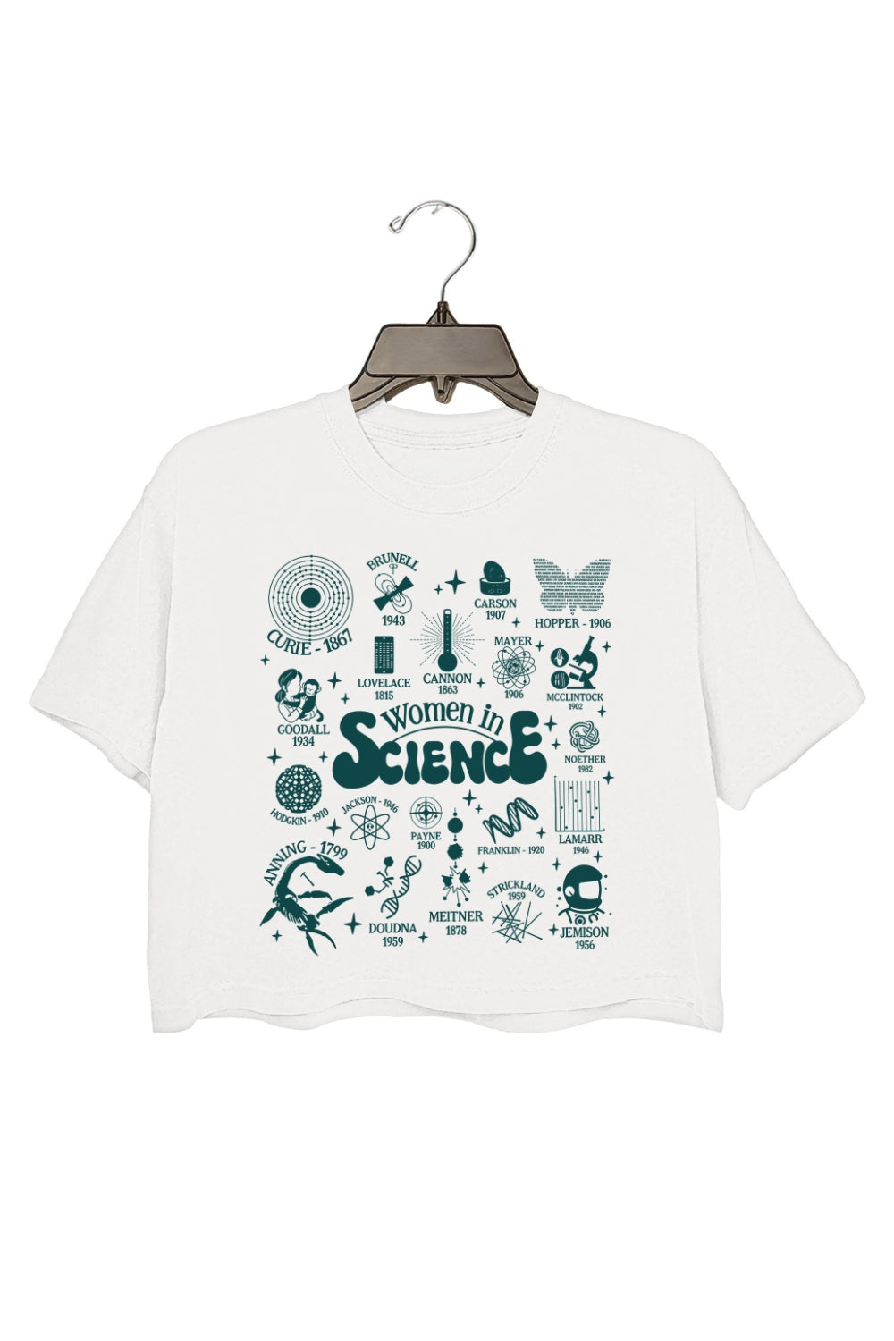 Women In Science Feminism Crop Top For Women