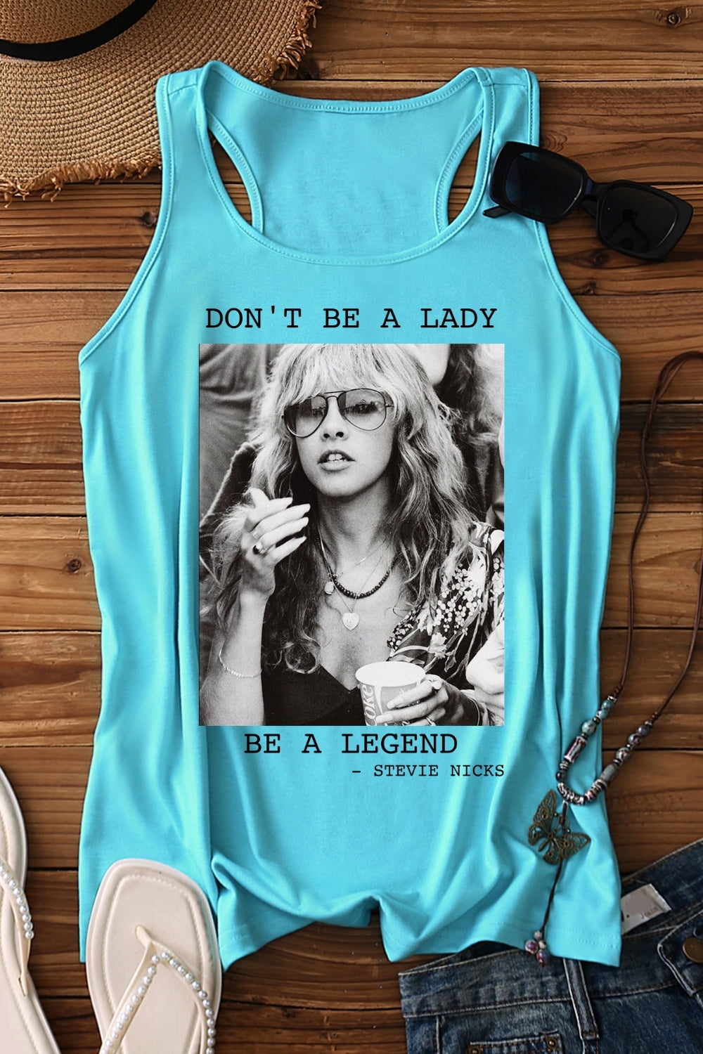 Don't Be A Lady Be A Legend Fleetwood Mac Tank Top For Women