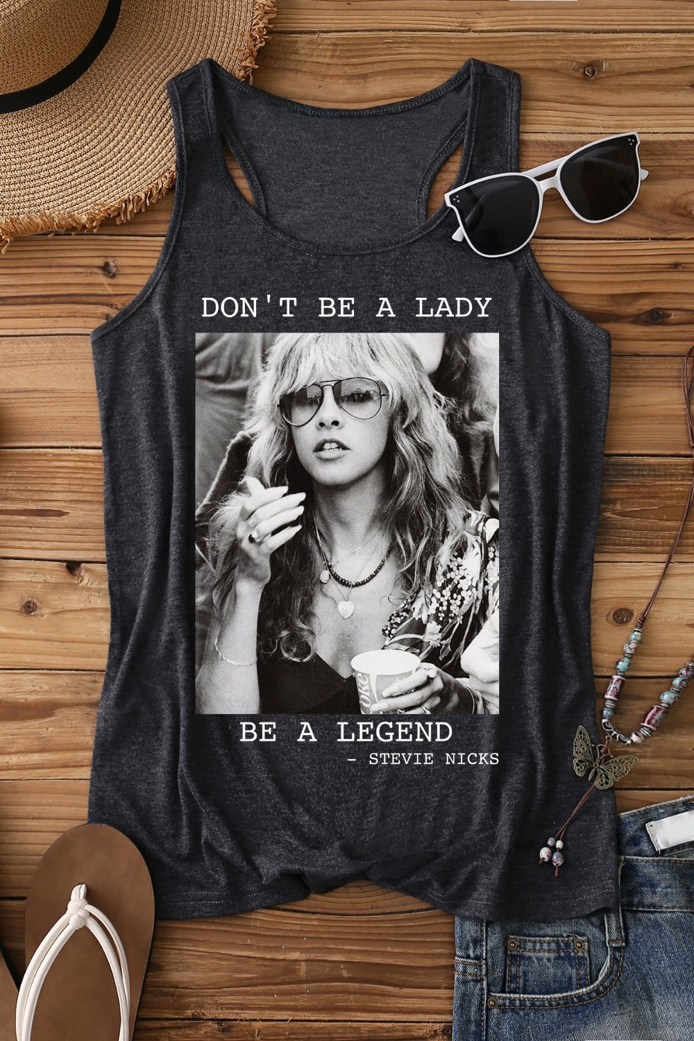 Don't Be A Lady Be A Legend Fleetwood Mac Tank Top For Women
