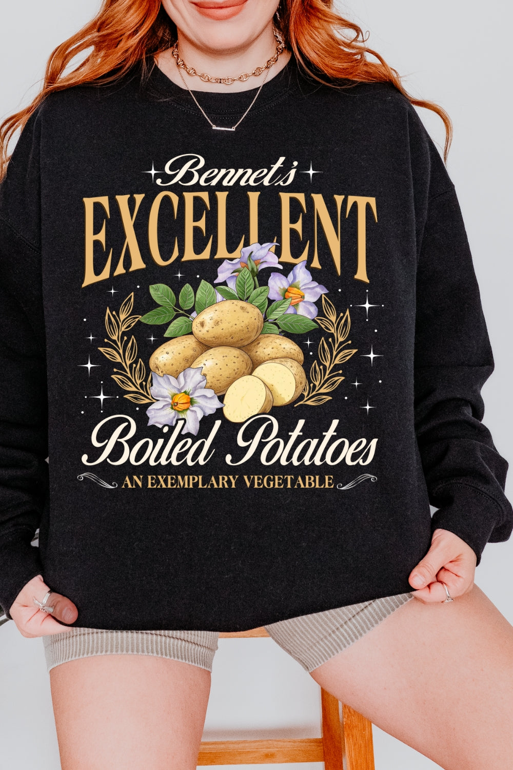 Excellent Boiled Potatoes Funny Sweatshirt For Women