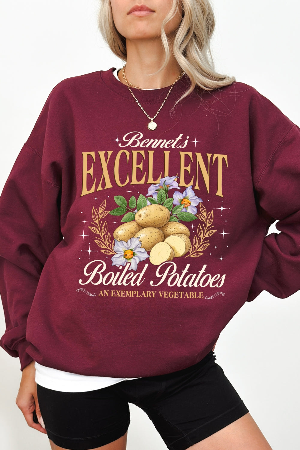 Excellent Boiled Potatoes Funny Sweatshirt For Women