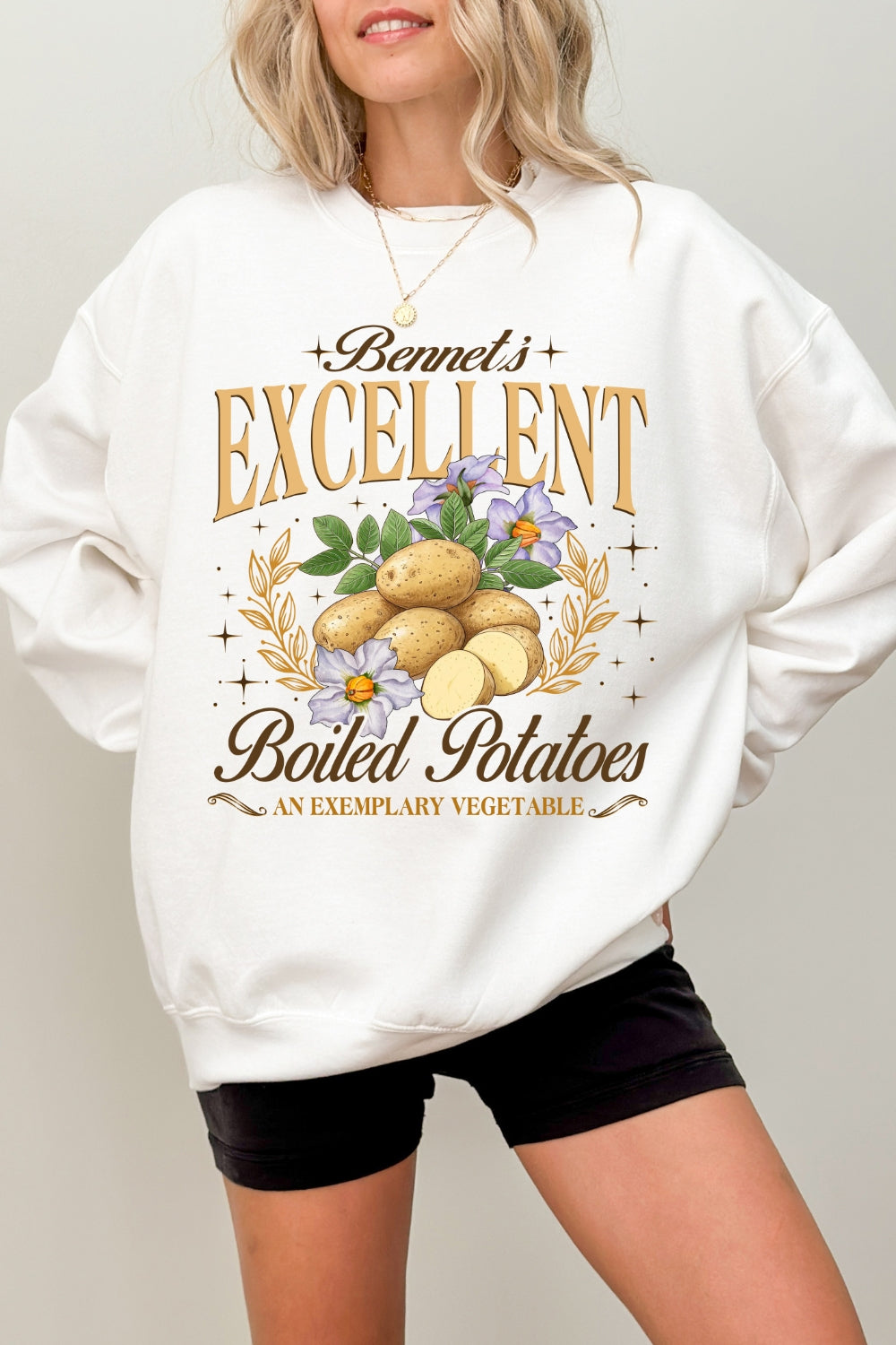 Excellent Boiled Potatoes Funny Sweatshirt For Women