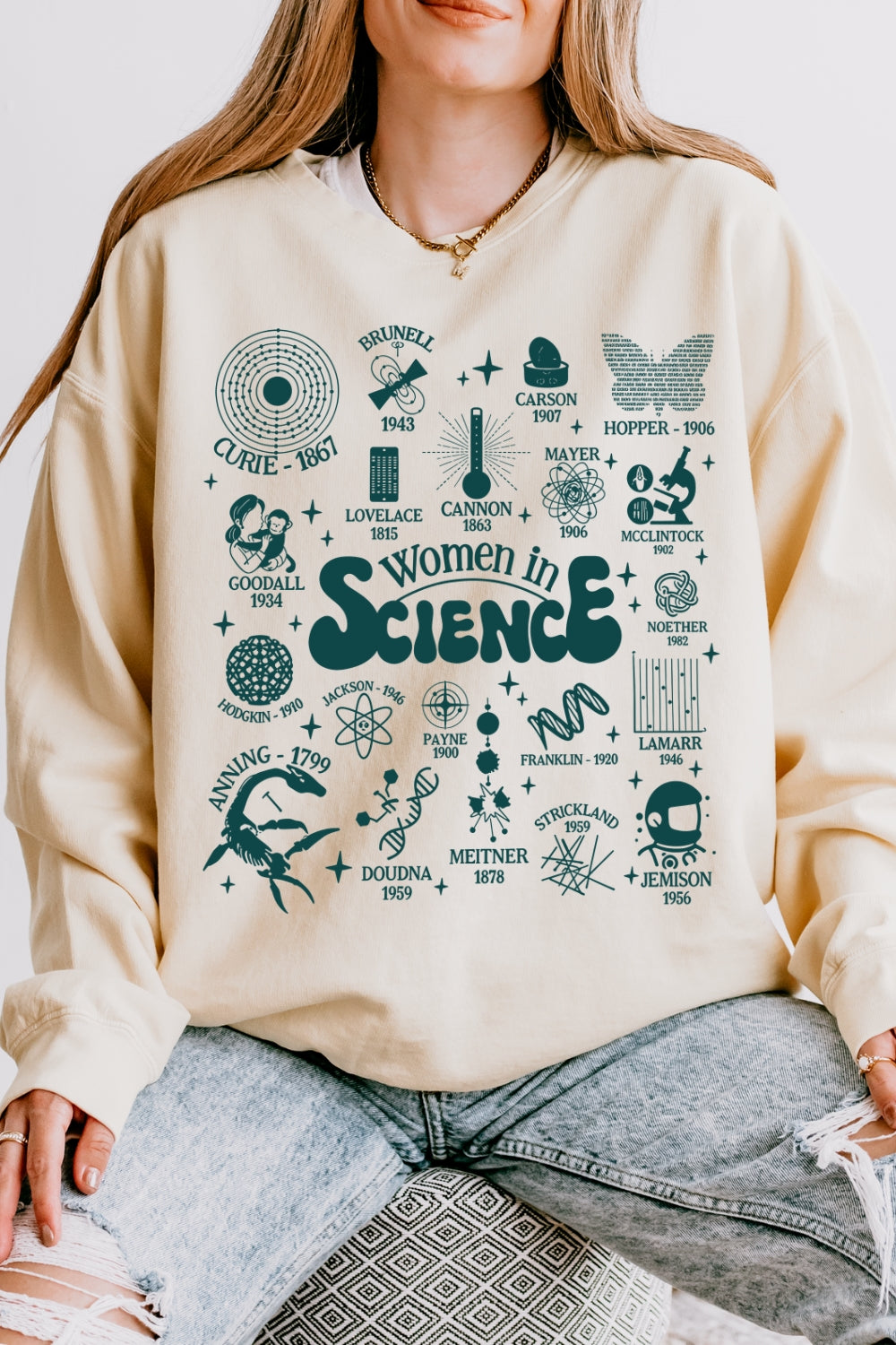 Women In Science Feminism Sweatshirt For Women