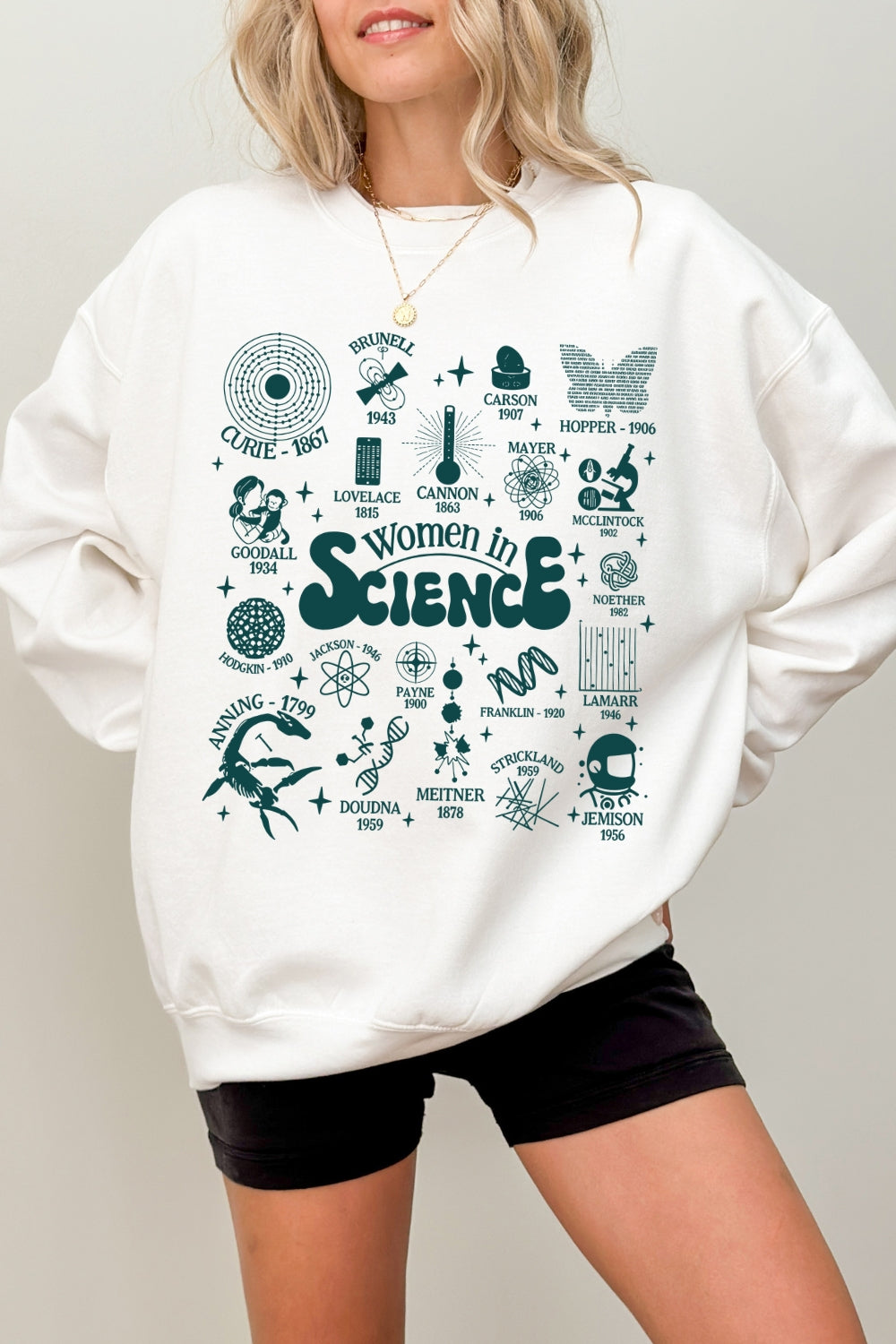 Women In Science Feminism Sweatshirt For Women