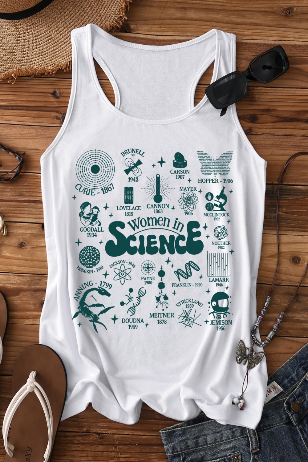 Women In Science Feminism Tank Top For Women