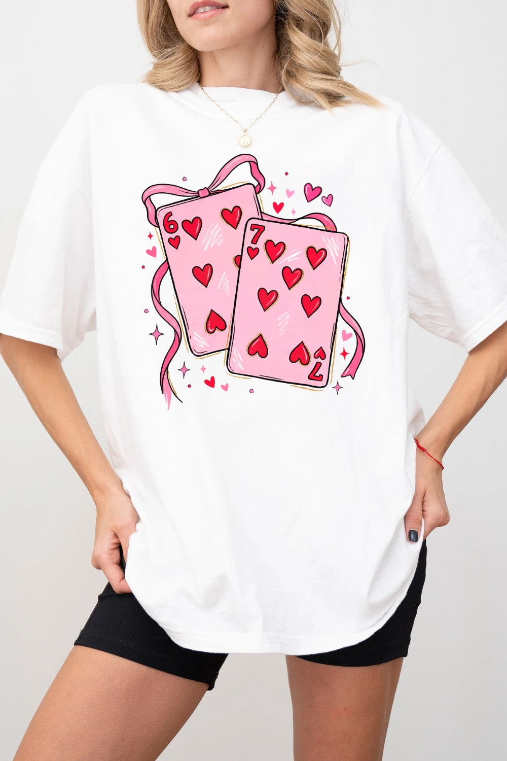 Playing Cards Valentine 6 7 Funny Tee For Women