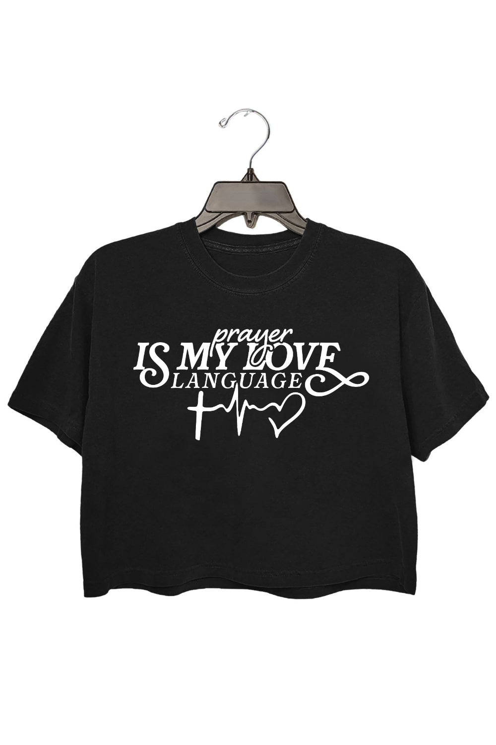 Prayer Is My Love Language Crop Top For Women