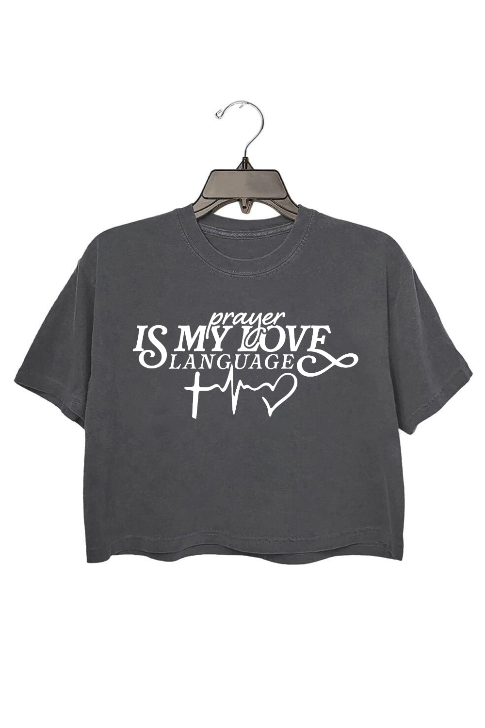 Prayer Is My Love Language Crop Top For Women
