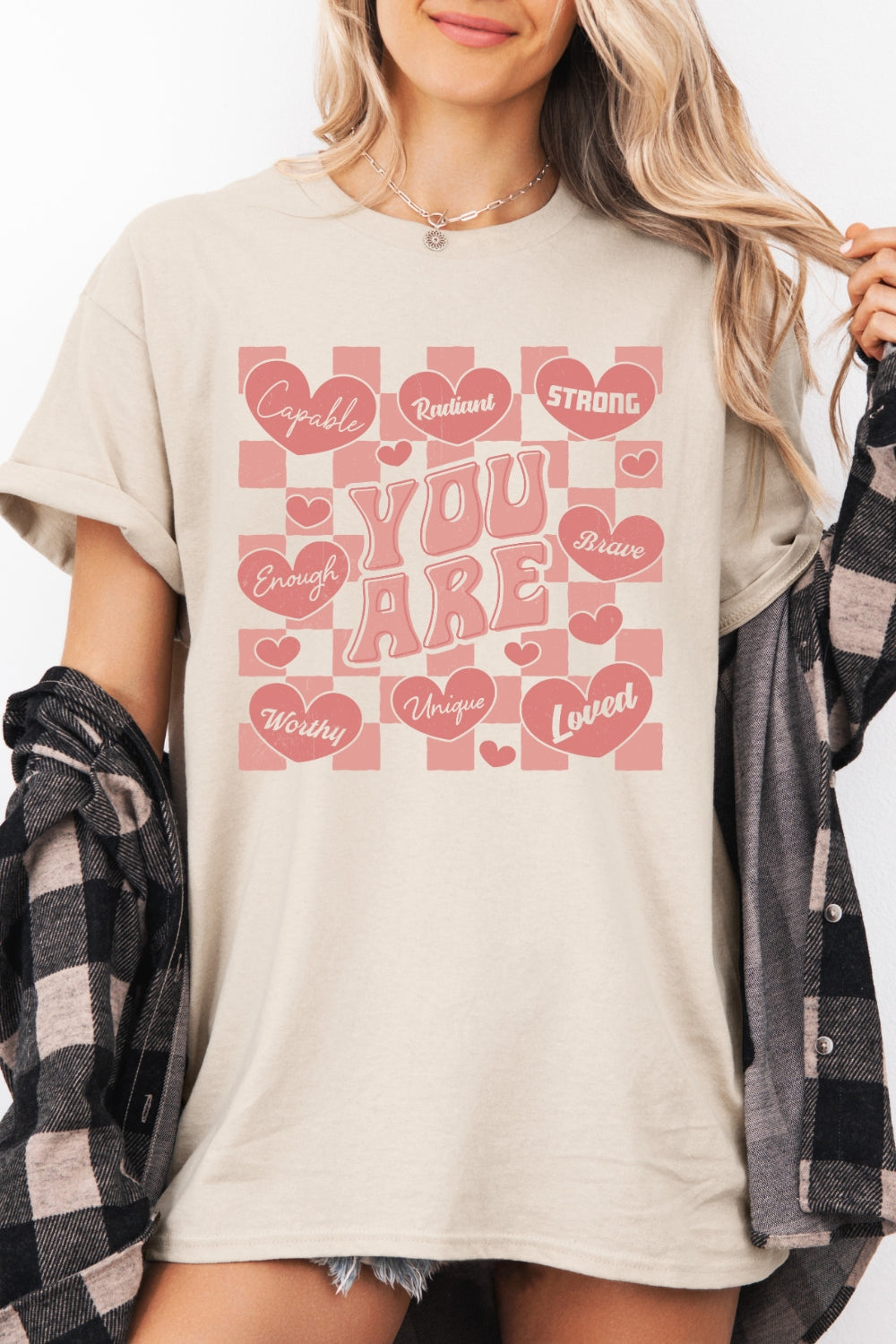You Are Loved Capable Strong Brave Tee For Women