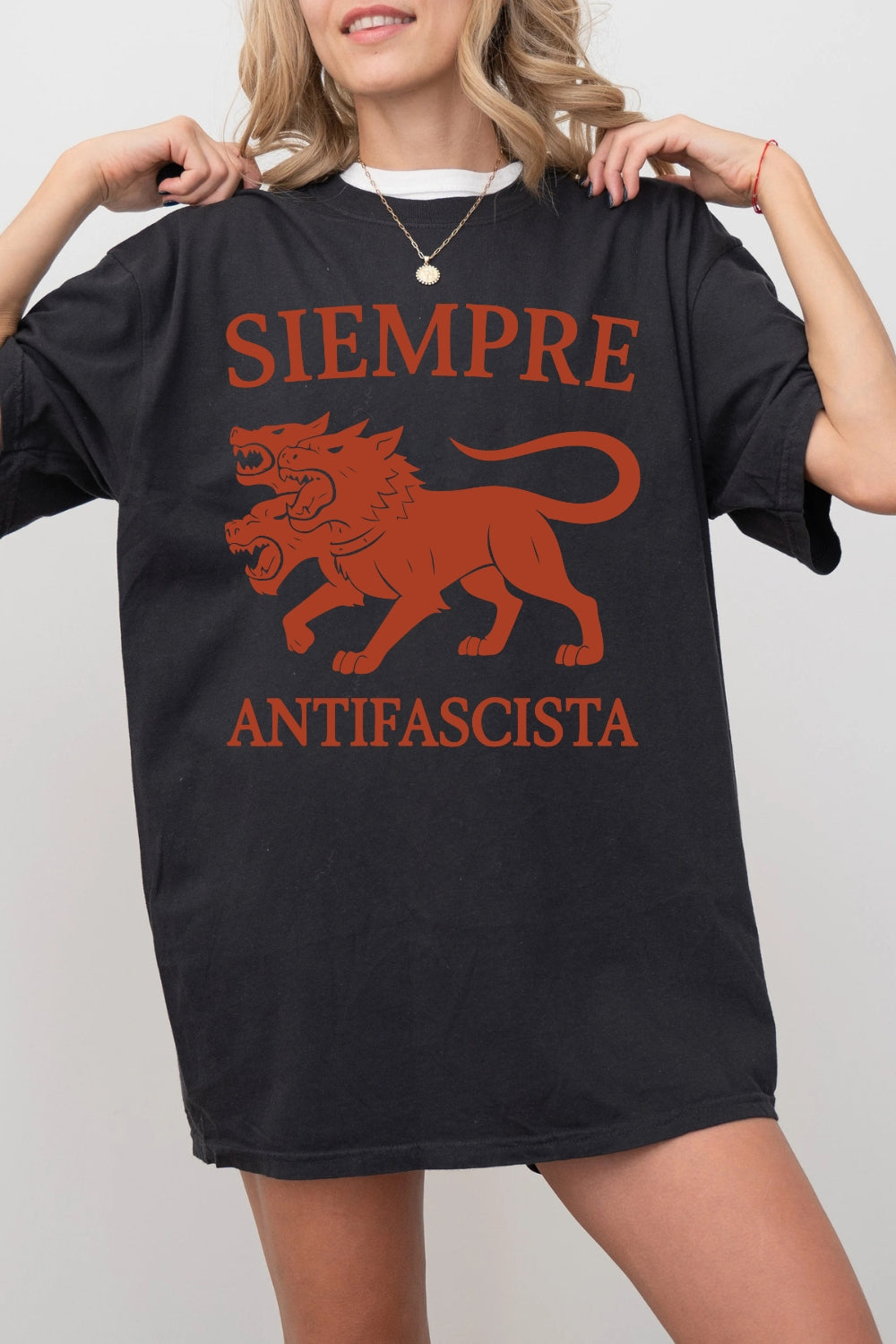 Siempre Antifascista Anti Fascism Tee For Women