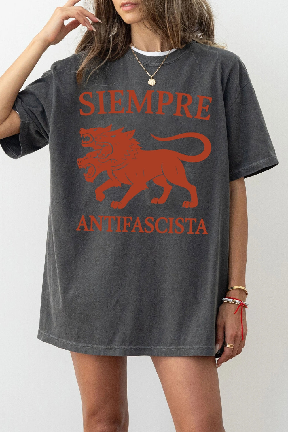 Siempre Antifascista Anti Fascism Tee For Women