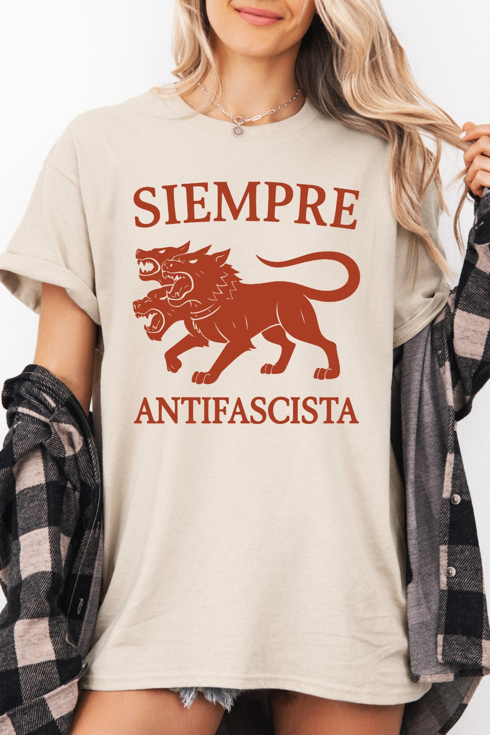 Siempre Antifascista Anti Fascism Tee For Women