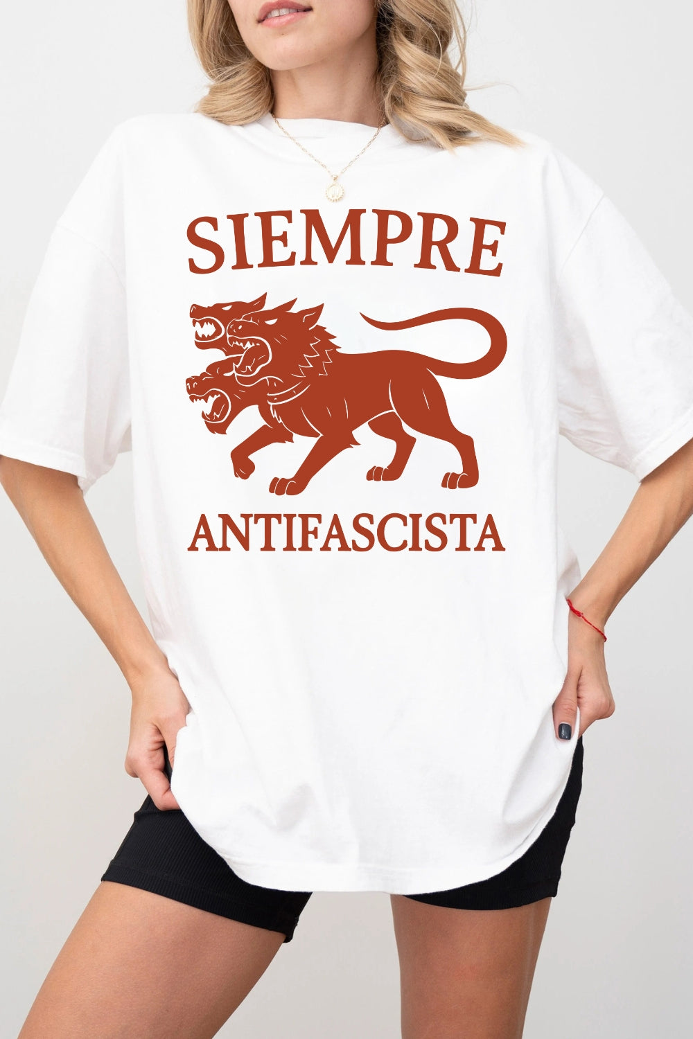 Siempre Antifascista Anti Fascism Tee For Women