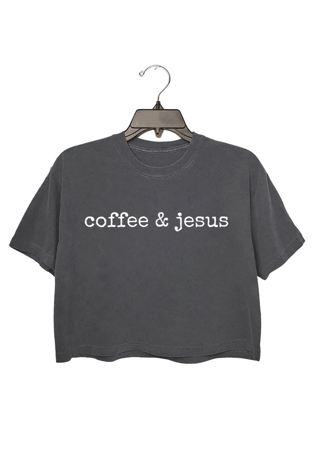 Coffee & Jesus Christian Coffee Lover Crop Top For Women