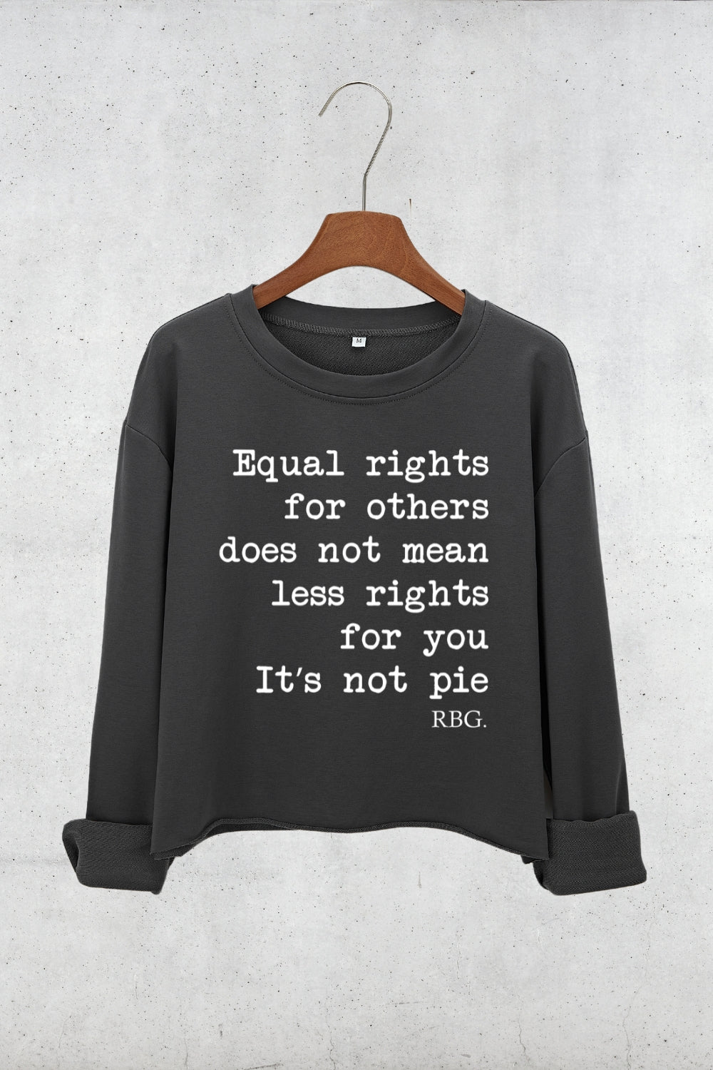 Equal Rights For Others Does Not Mean Less Rights For You Crop Sweatshirt For Women