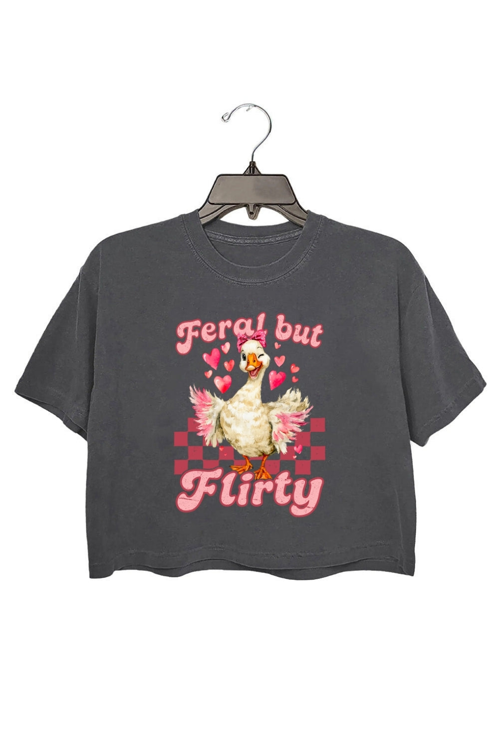 Feral But Flirty Goose Crop Top For Women
