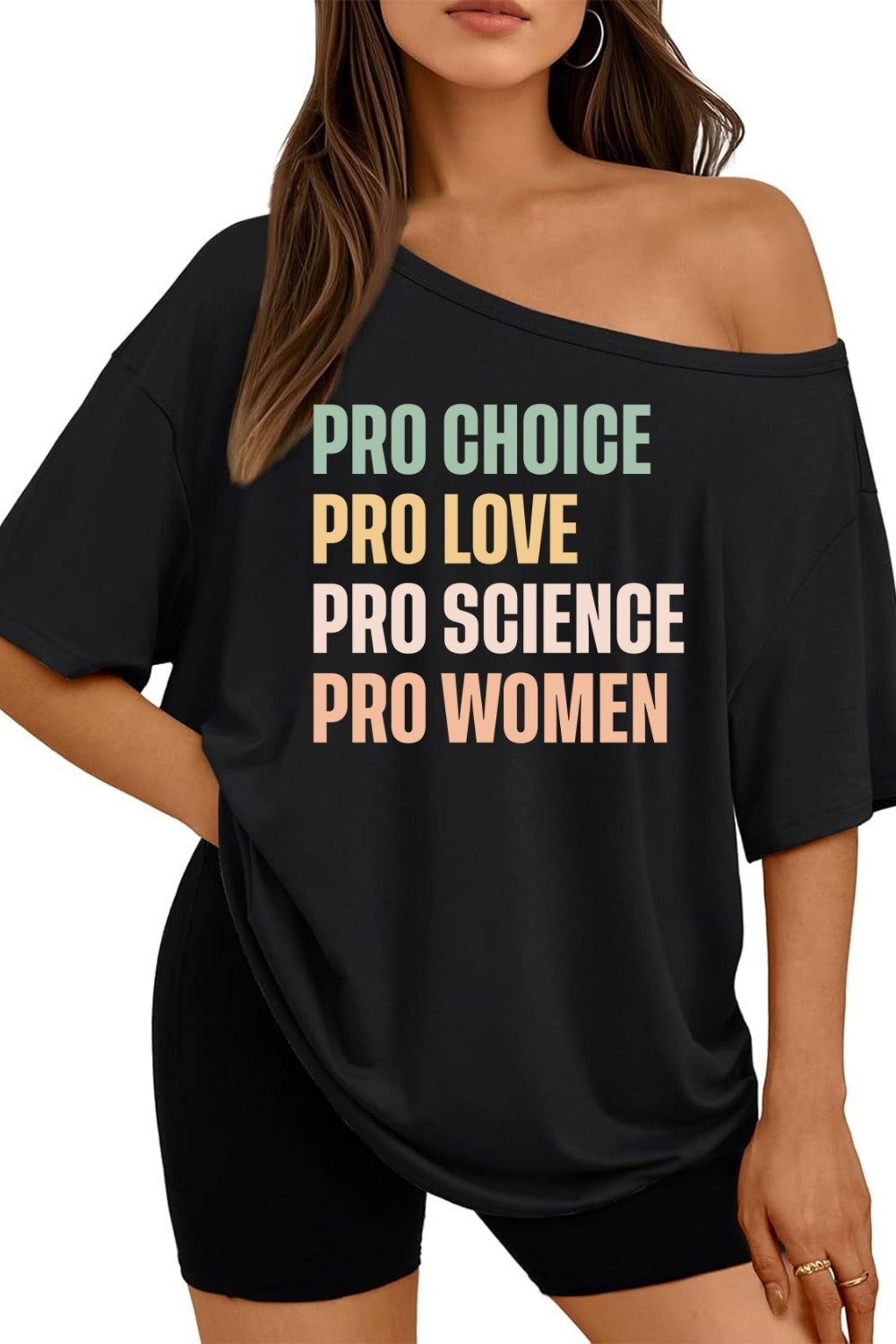 Pro Choice Pro Love Women Rights Off The Shoulder Tee For Women