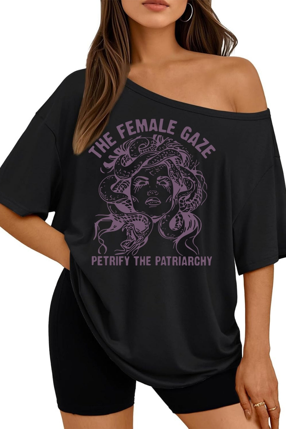 The Female Gaze Off The Shoulder Tee For Women
