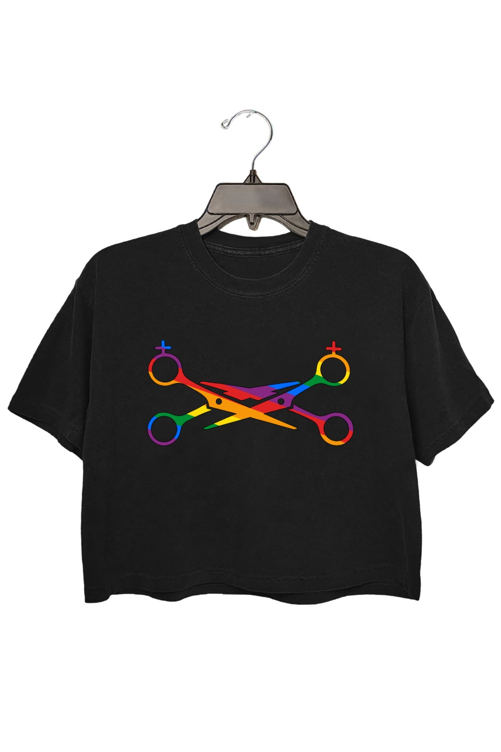 Rock Paper Scissors Lesbian Crop Top For Women