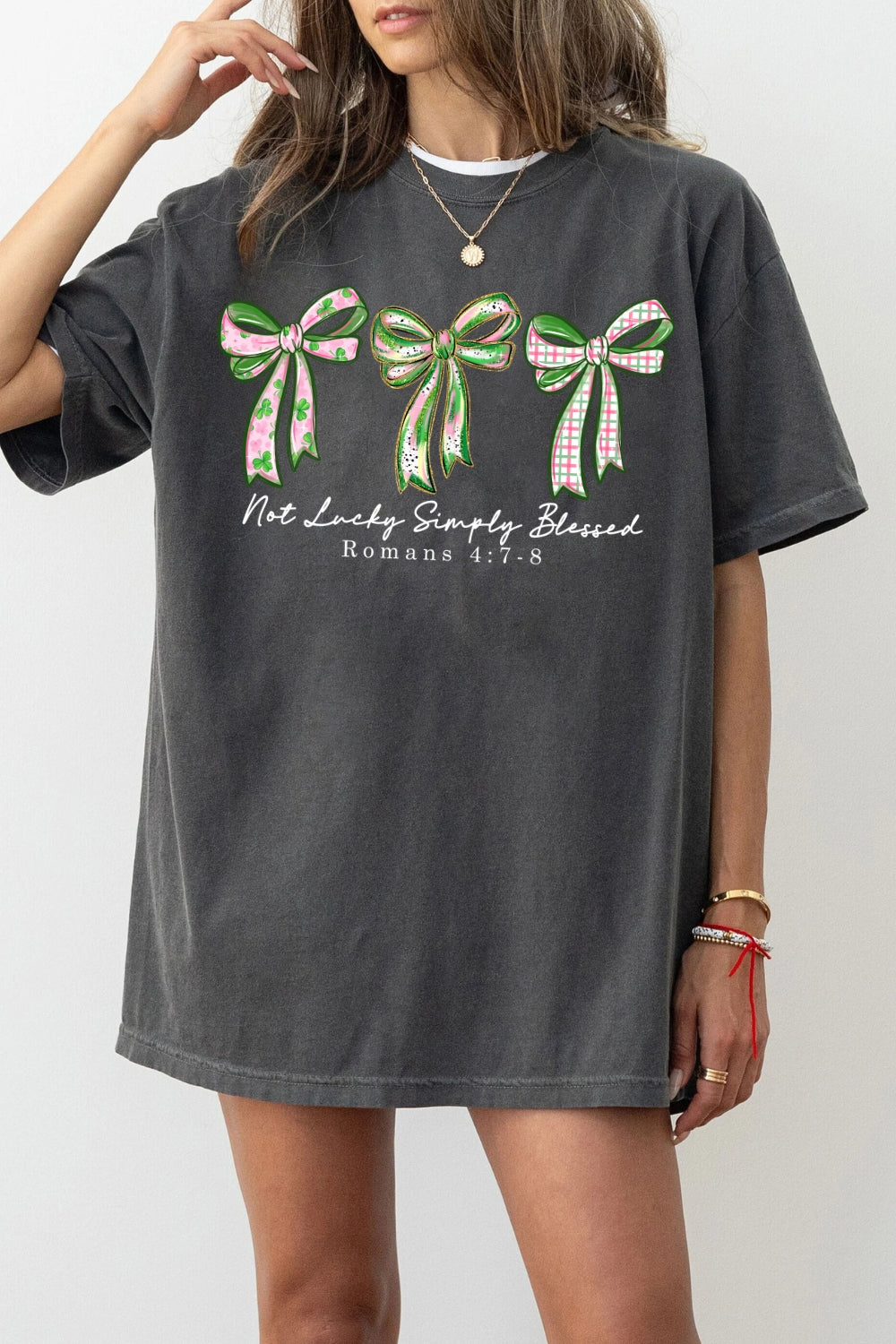 Not Lucky Simply Blessed St Patrick's Day Tee For Women