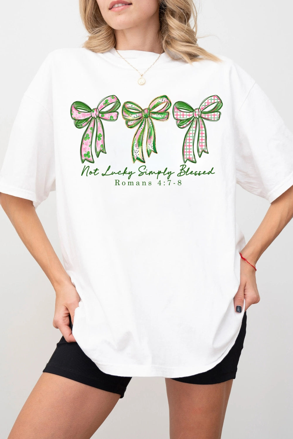 Not Lucky Simply Blessed St Patrick's Day Tee For Women