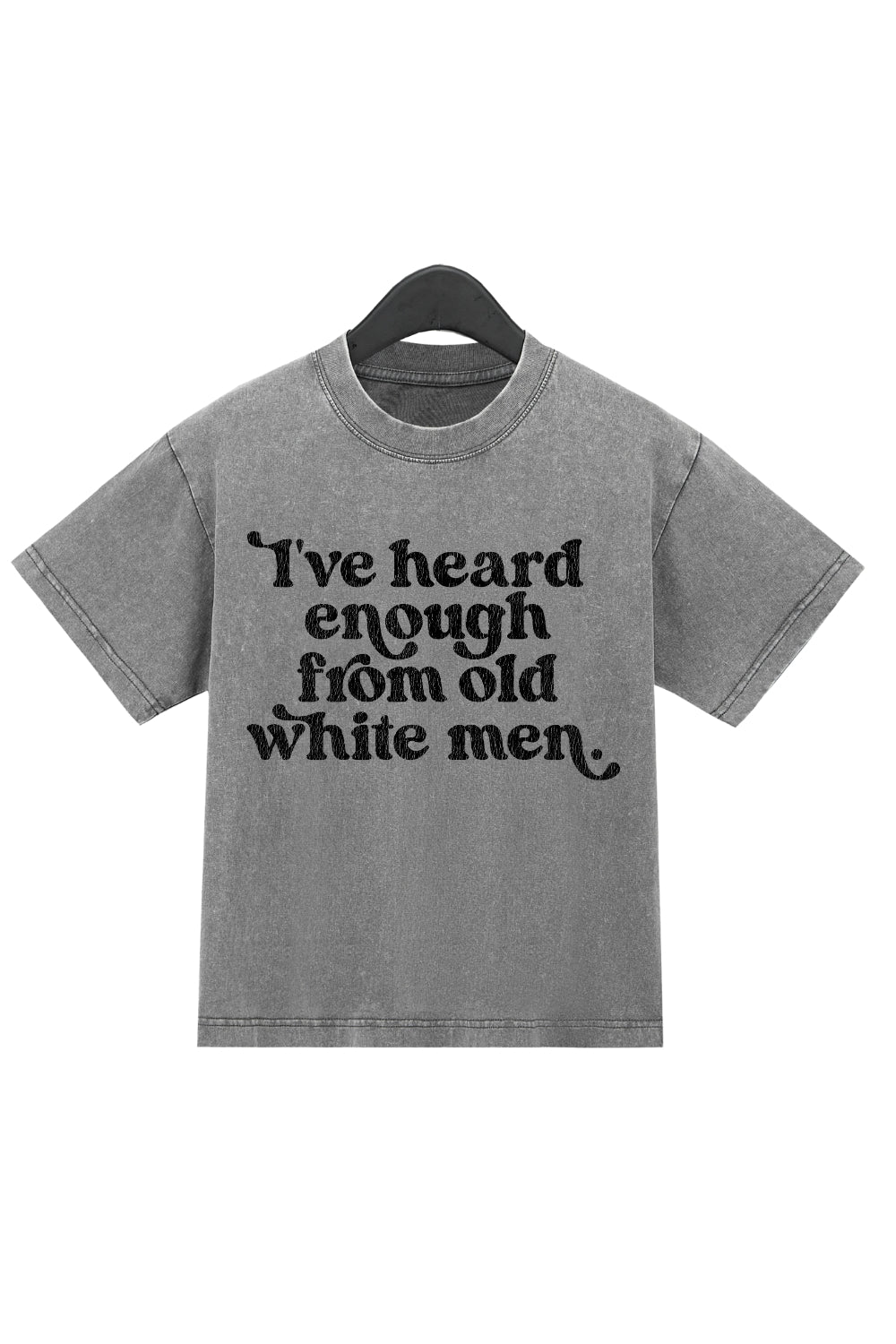 I've Heard Enough From Old White Men Washed Crop Top For Women