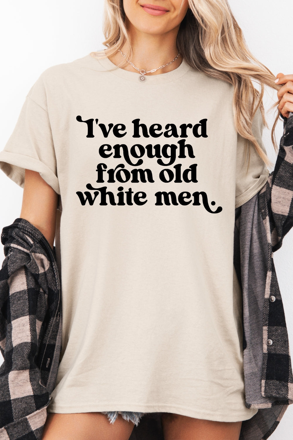I've Heard Enough from Old White Men Retro Tee For Women