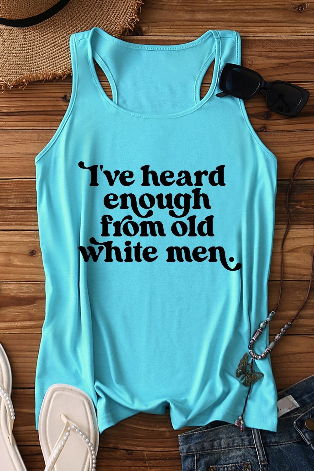 I've Heard Enough from Old White Men Retro Tank Top For Women