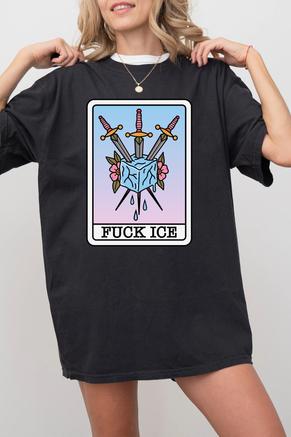 F*ck Ice Tarot Card Tee For Women